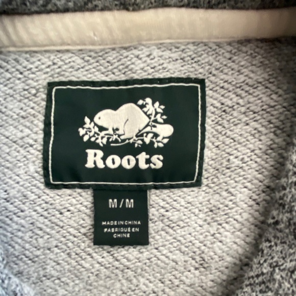 Roots salt and pepper pull over kanga hoodie size medium - Picture 10 of 12